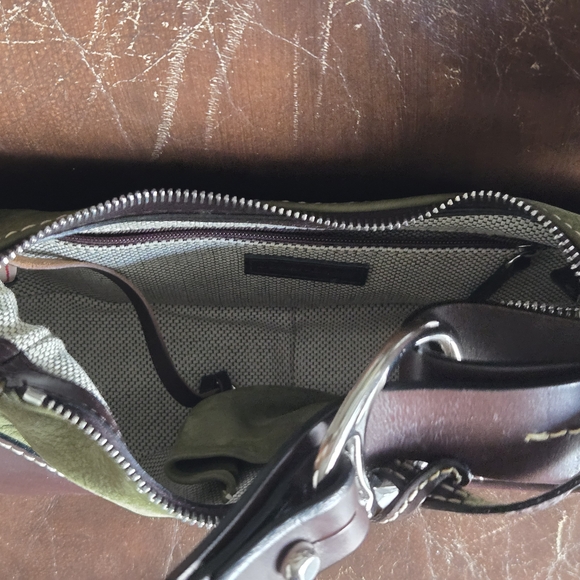 Olive and Brown Women's Handbag - Picture 6 of 6